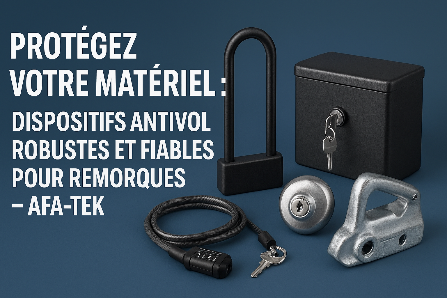 Antivol De Remorque Werkthor – Serrure Combinée Acier Inoxydable – Protection Anti-Vol Ultra-Robuste