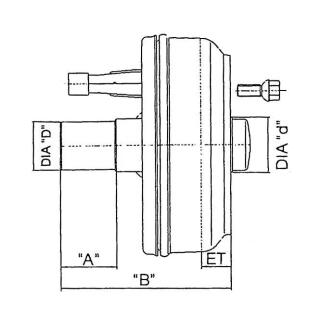 Embout de frein KNOTT jusquà 1500 kg 200x50 à droite