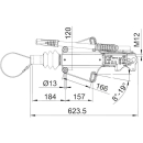 Dispositif de dépassement AL-KO -PROFI V- Ges.-Gew. 1600 à 3000 kg, AE 3000, RB: 1637/2051