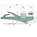 Dispositif de dépassement AL-KO type 161S 950-1600 kg, VKT 70 - carré
