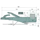 Dispositif de dépassement AL-KO type 251S 1500-2600 kg, VKT 100 - carré