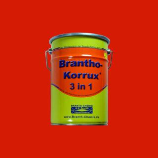 Brantho Korrux "3 en 1" fût de 5 litres rouge BK320 = RAL 3028