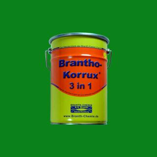 Brantho Korrux "3 en 1" fût de 5 litres vert BK632 = RAL 6037