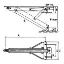 Supports rotatifs galvanisés, capacité de charge 300 kg