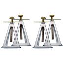 Chandelles aluminium - jeu de 4 pièces