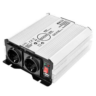 Convertisseur de tension 12-230V 600W / 1200W + USB