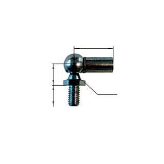 Têtes dangle (acier) pour ressorts à gaz, ressorts à gaz (B) M8 / (F) M8 / (A) 25 mm / SW11