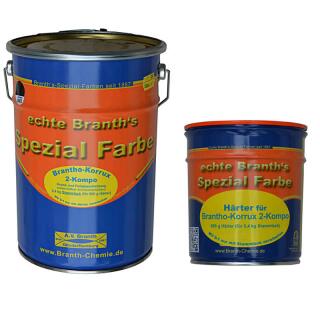 Brantho-Korrux 2-Kompo 5,4 kg base laque + 0,6 kg durcisseur noir