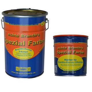 Brantho-Korrux 2-Kompo 5,4 kg base laque + 0,6 kg durcisseur blanc
