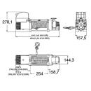 Treuil à câble Moteur DC type Talon Rope & Hook 12 V