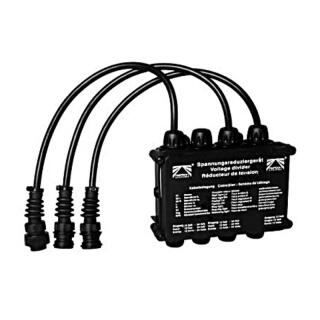 Dispositif de réduction de tension 24 V à 12 V 8 pôles. baïonnette