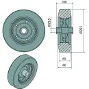 AL-KO roue de secours roue de secours 1224013 250 x 80...