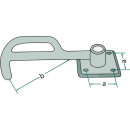 Serrure pivotante droite taille 3