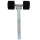 Support fixe tube carré 2 rouleaux oscillants 40 x 40 x 400 mm