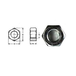 Écrou hexagonal DIN 934 galvanisé M30