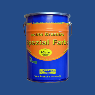 Branths S-Glaze (séchage lent) 5 litres bleu moyen RAL 5007