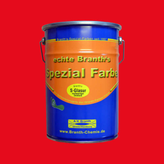 Branths S-Glaze (séchage lent) 5 litres rouge signalisation RAL 3020