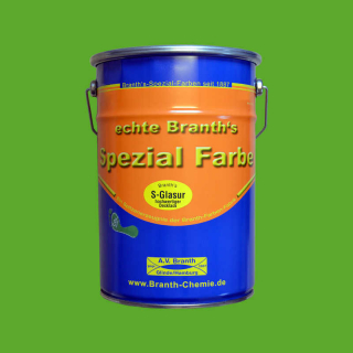 Branths S-Glaze (séchage lent) 5 litres jaune-vert RAL 6018