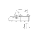 Winterhoff WW 8 H jusquà 800 kg tube de traction carré de 70 mm