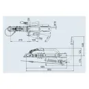 Dispositif de dépassement AL-KO 251 SA 1500-2700kg au-dessus de linstallation 1637/2051