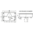 Lampe à plusieurs chambres, gauche BBSKN 830 L, réflecteur triangulaire, KZL, NSL