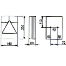 Feu multi-chambre 6800/10, arrière gauche, clignotant, frein, NSL, vertical.