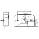 Lampe multifonction avec connexion à baïonnette avec RFS, KZL, droite