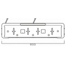 Support de plaque dimmatriculation avec câble de 0,8 m, y compris feux de plaque dimmatriculation LED + 3.B